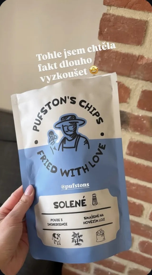 Fotka zákazníka s chipsy Pufston's